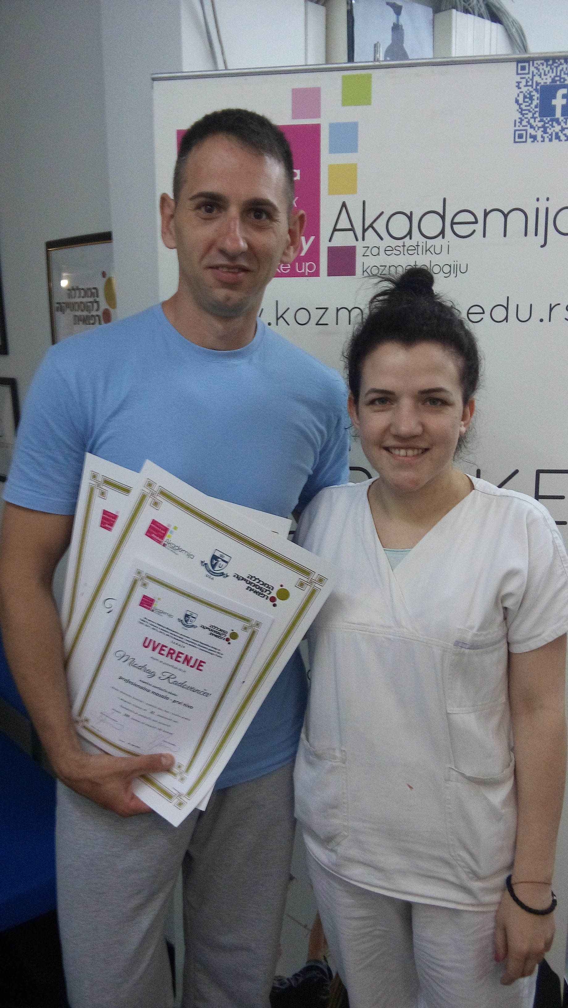 Miodrag Radovančev, akademski kurs masaže I nivo
