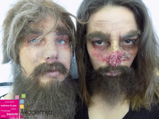 FILMSKA MASKA – studenti druge godine smera Makeup artist na nastavi Filmske šminke II
