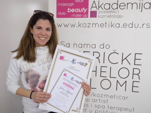Jelena Zeljković, akademski kurs za ženskog frizera