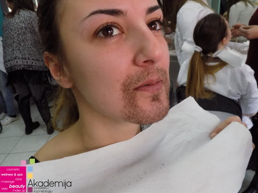 BRADA IZ RUKE – ispit na predmetu Filmska šminka, studenti druge godine