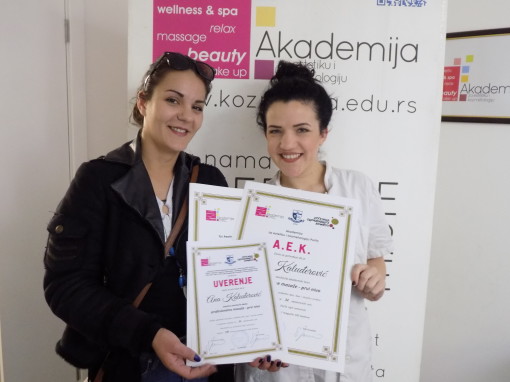 Ana Kaluđerović, akademski kurs masaže I nivo