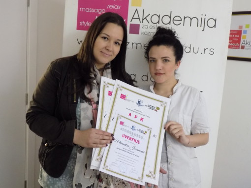 Aleksandra Jovanović, na obuci za prekookeanski brod, akademski kurs masaže I nivo