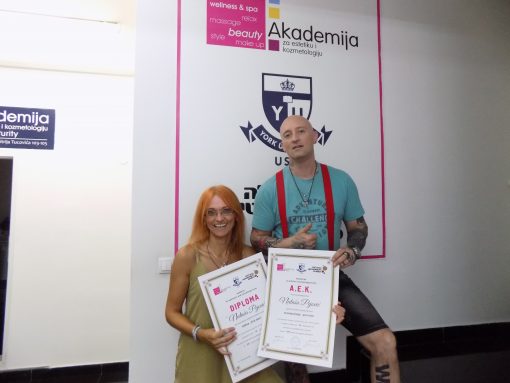Nataša Pejović, akademski kurs za tetoviranje
