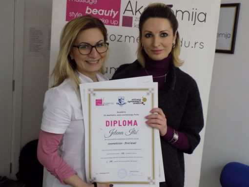 Jelena Ilić, akademski kurs za kozmetičara