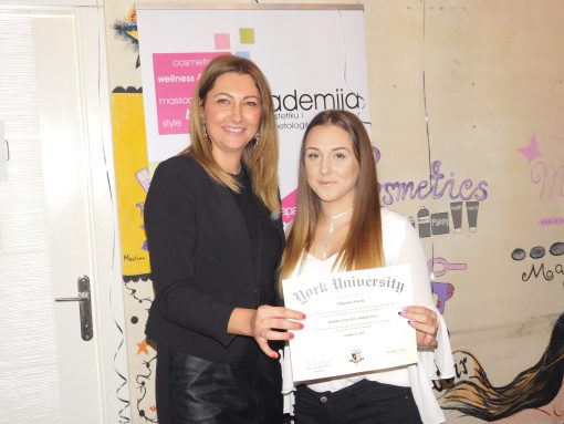 Aleksandra Kotarlić, završene studije, smer : makeup artist