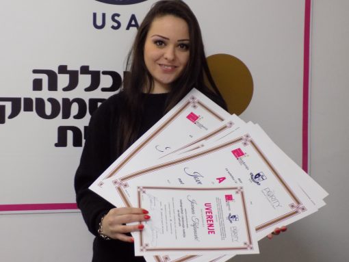 Jovana Trifunović, akademski kurs japanskog iscrtavanja obrva, manikira pedikira i depilacije, profesionalnog šminkanja