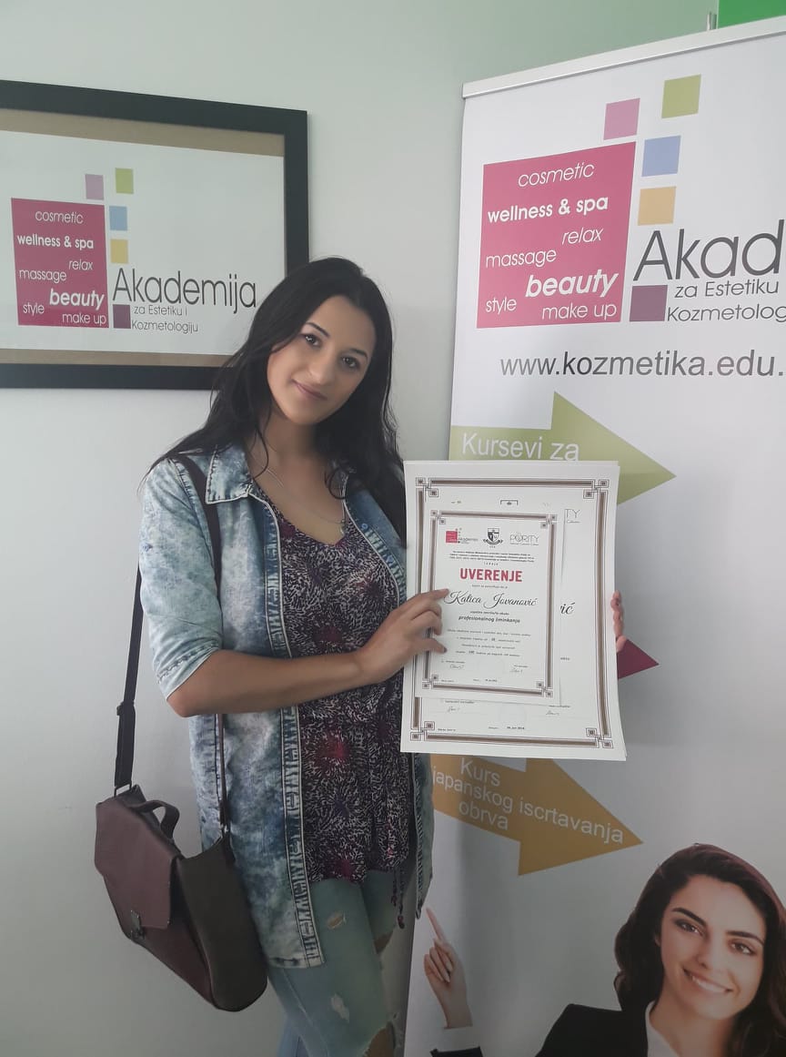 Katica Jovanović, akademski kurs profesionalnog šminkanja